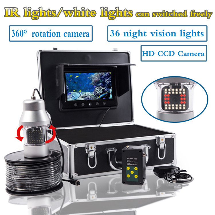 Fish Finder Cable - Эхолот 360 ° Поворотная подводная камера