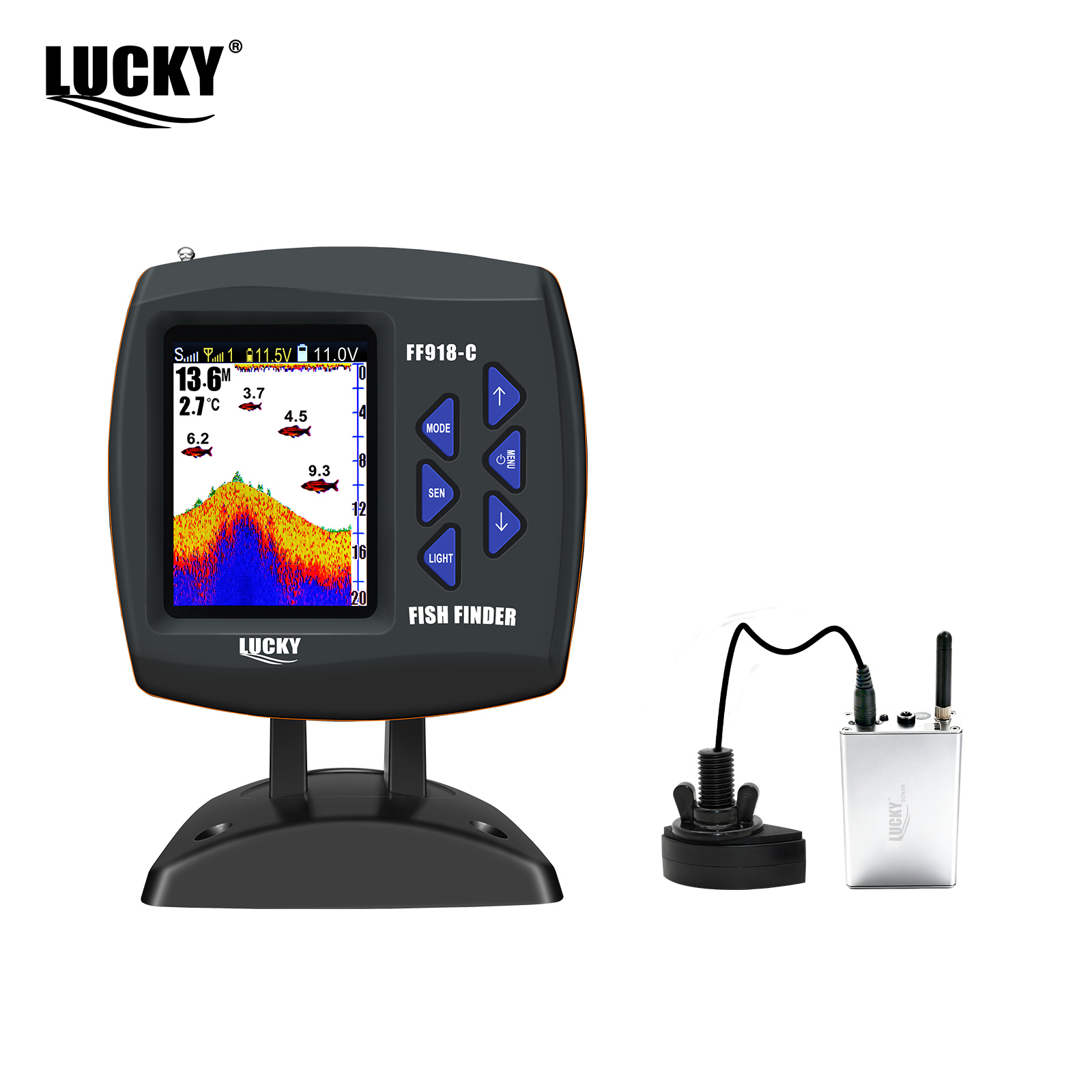 Fish Finder Cable - Беспроводной эхолот Lucky FF918 для лодки