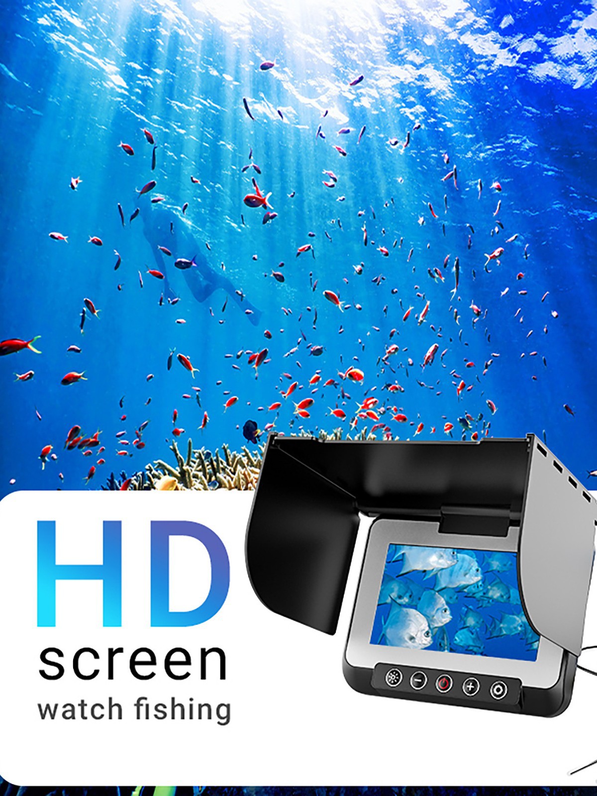 Fishing Camera - Подводная камера-эхолот с HD-экраном 4,3 дюйма