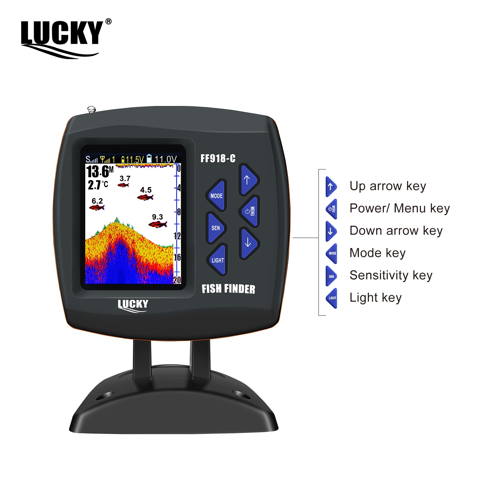 Беспроводной эхолот Lucky FF91 – обзор и цена Fish Finder Cable