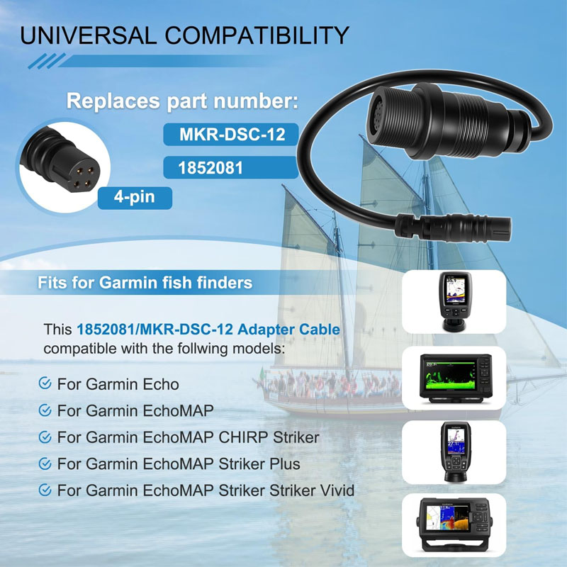 1852081 MKR-DSC-12 4-контактны – обзор и цена Fish Finder Cable