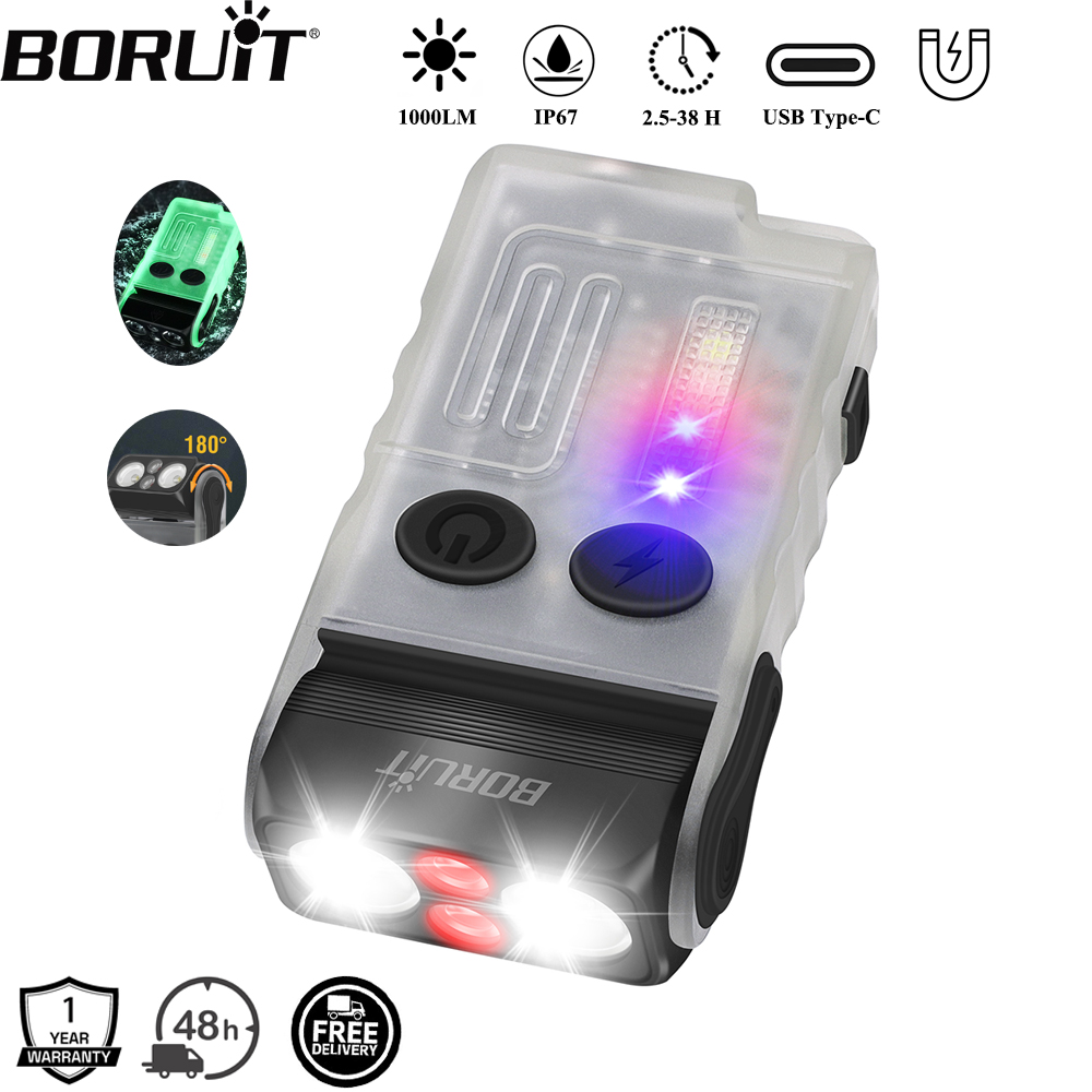 BORUiT V20 Buzzer EDC светодио – обзор и цена Fishing Light